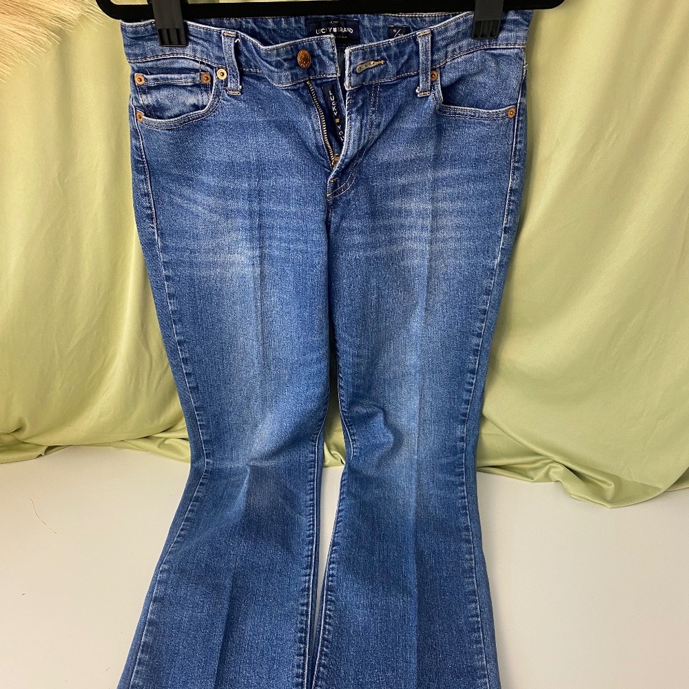 Lucky Brand Sienna Straight Jeans Womens Size 28 Long Blue Stretch Denim